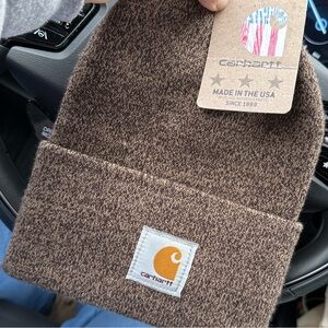 Carhartt Brown Knit Beanie